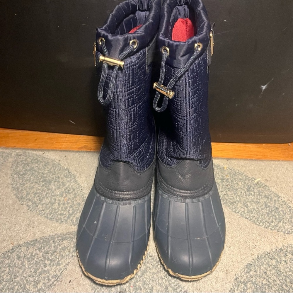 Tommy Hilfiger Navy and Black Winter Boots